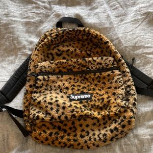 Supreme leopard backpack